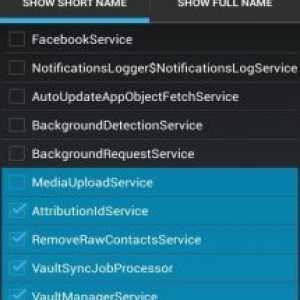 Disable service